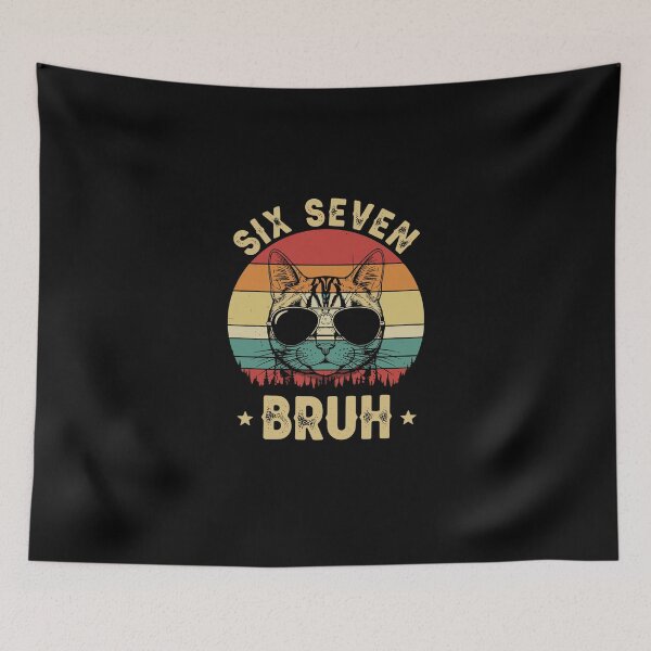 Item preview, 67 Cat Wearing Sunglasses Gen Alpha Funny Six Seven 6 7 Meme designed and sold by PopStars1993.