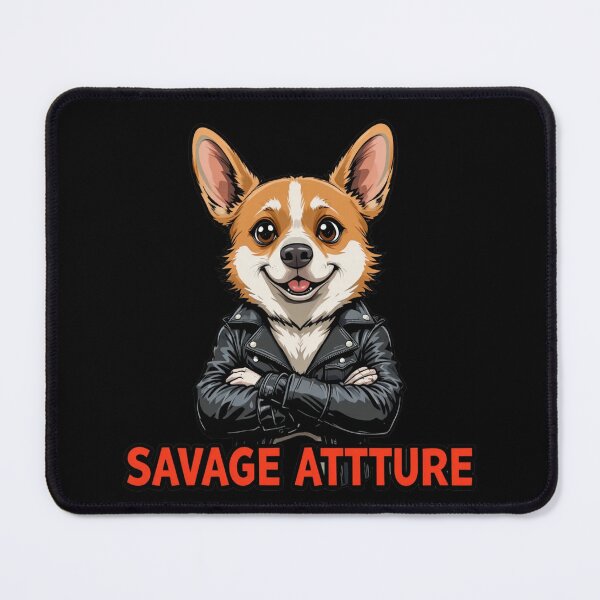 Item preview, Savage Corgi Attitude – Cute Face Rebel Dog Design designed and sold by dogycorgi.