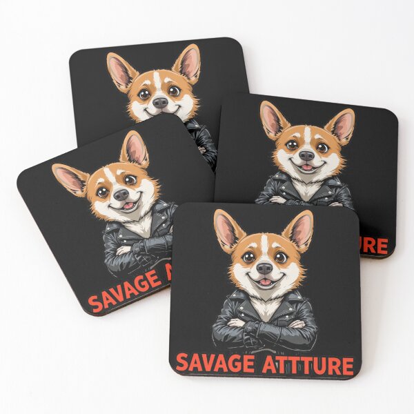 Item preview, Savage Corgi Attitude – Cute Face Rebel Dog Design designed and sold by dogycorgi.