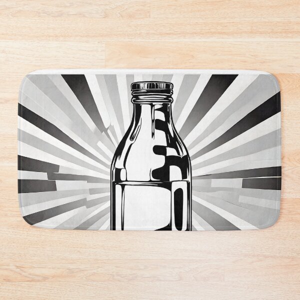 Item preview, black and white milk bottle designed and sold by aledfychan.