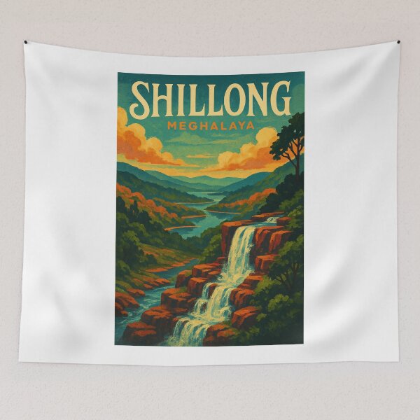 Item preview, Shillong Waterfalls and Hill Valley, Meghalaya, India designed and sold by Aryabek.