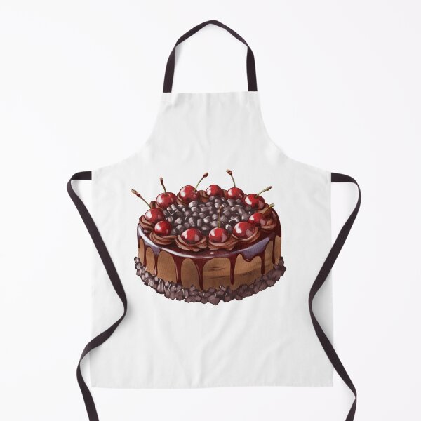 Item preview, Chocolate cake with cherries on top prepared for a celebration or dessert gathering designed and sold by Ms. Iryna.