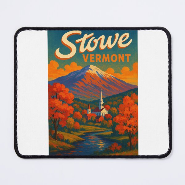 Item preview, Stowe Village and Autumn Foliage, Vermont, USA designed and sold by Aryabek.