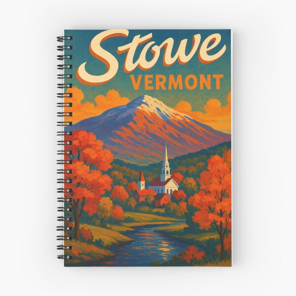 Item preview, Stowe Village and Autumn Foliage, Vermont, USA designed and sold by Aryabek.