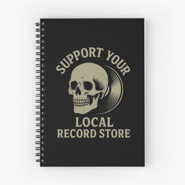 Item preview, Support Your Local Record Store – Vinyl Skull designed and sold by Tattee.