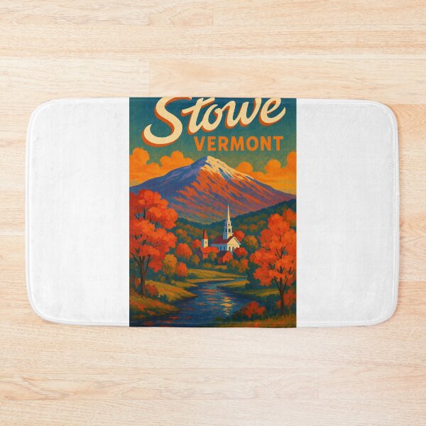 Item preview, Stowe Village and Autumn Foliage, Vermont, USA designed and sold by Aryabek.