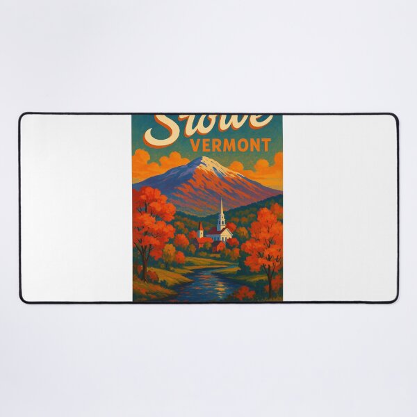 Item preview, Stowe Village and Autumn Foliage, Vermont, USA designed and sold by Aryabek.