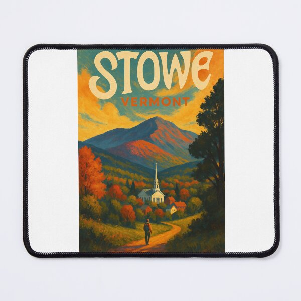 Item preview, Stowe and Mount Mansfield in Fall, Vermont, USA designed and sold by Aryabek.