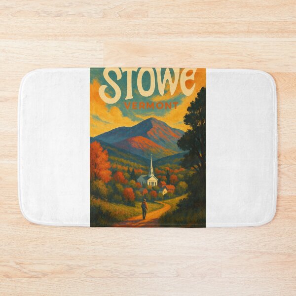 Item preview, Stowe and Mount Mansfield in Fall, Vermont, USA designed and sold by Aryabek.
