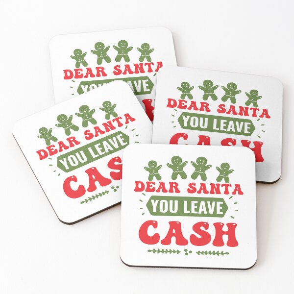 Item preview, Dear Santa You Leave Cash - Funny Christmas Money Gift Slogan designed and sold by FuzionRaptor.