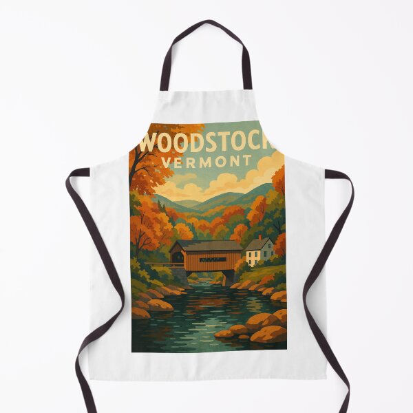 Item preview, Woodstock Covered Bridge and Autumn Forest, Vermont, USA designed and sold by Aryabek.
