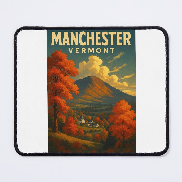Item preview, Manchester Vermont Autumn Landscape and Mountain View designed and sold by Aryabek.