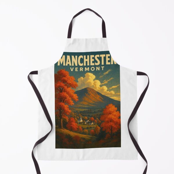 Item preview, Manchester Vermont Autumn Landscape and Mountain View designed and sold by Aryabek.