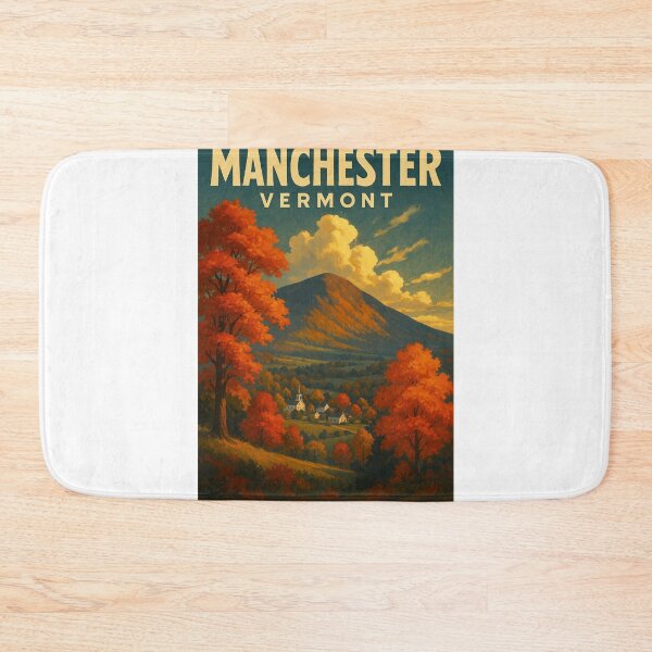 Item preview, Manchester Vermont Autumn Landscape and Mountain View designed and sold by Aryabek.