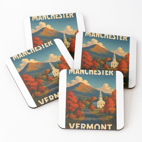 Item preview, Manchester Vermont Church and Mount Equinox in Fall designed and sold by Aryabek.