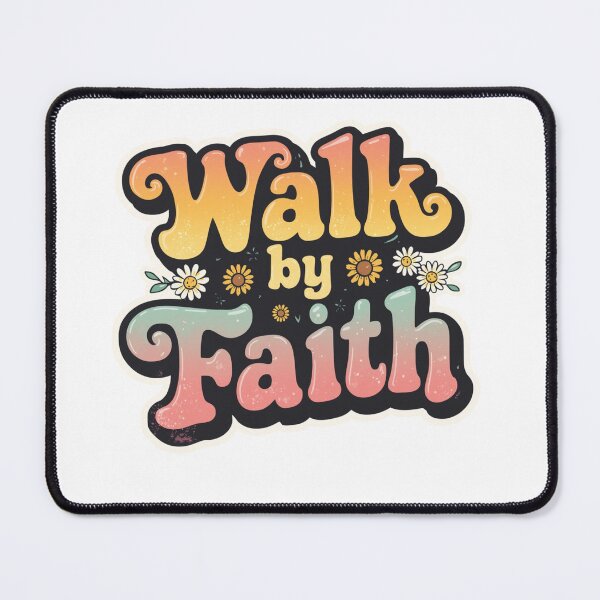 Item preview, Walk by Faith – Vintage Floral Christian Design designed and sold by Illustrated Faith.
