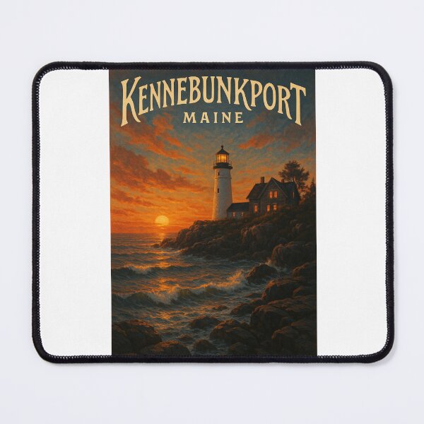 Item preview, Kennebunkport Maine Lighthouse at Coastal Sunset designed and sold by Aryabek.