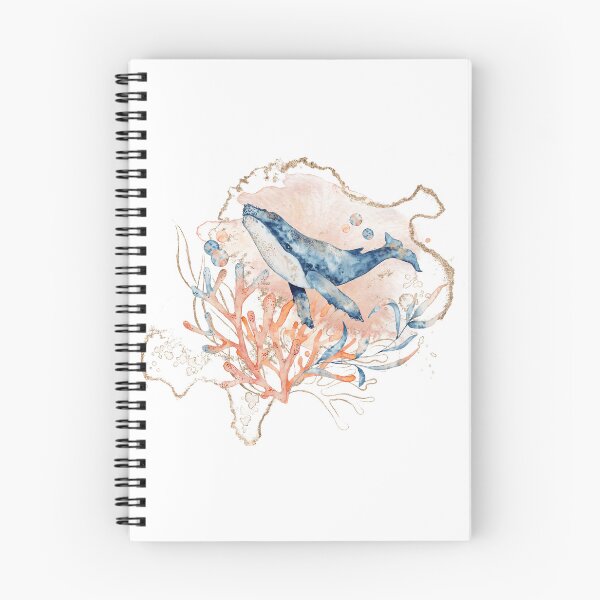 Item preview, Watercolour style whale and coral designed and sold by KaitJDesign.
