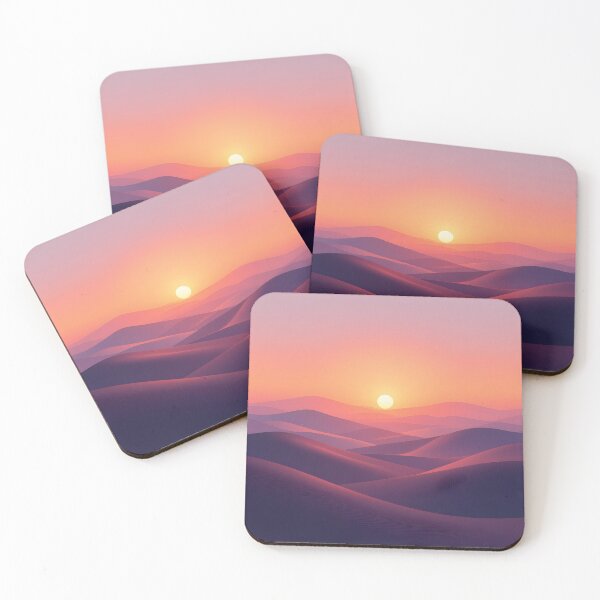 Item preview, Pink Hazy Horizons Over Rolling Hills designed and sold by ByNicoleSara.