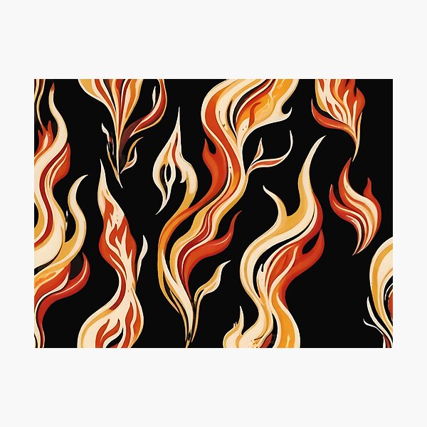 Item preview, burning red and yellow flames designed and sold by BandM Jos-Wilias.