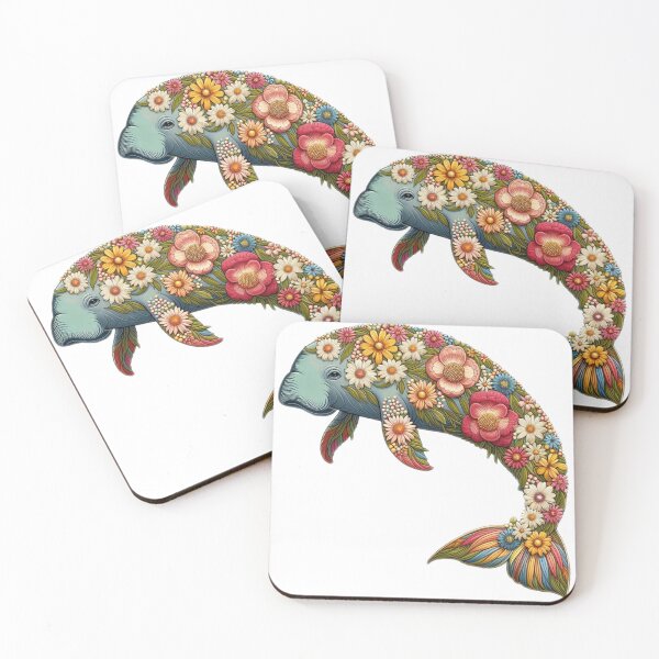Item preview, Flower Retro Dugong designed and sold by Jayda Bruce.