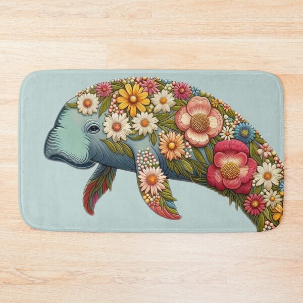 Item preview, Flower Retro Dugong designed and sold by Jayda Bruce.