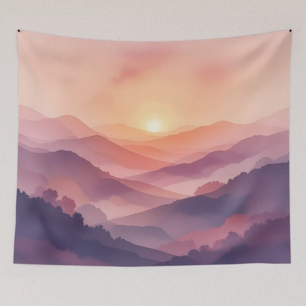 Item preview, Hazy Horizons Over Rolling Hills designed and sold by ByNicoleSara.
