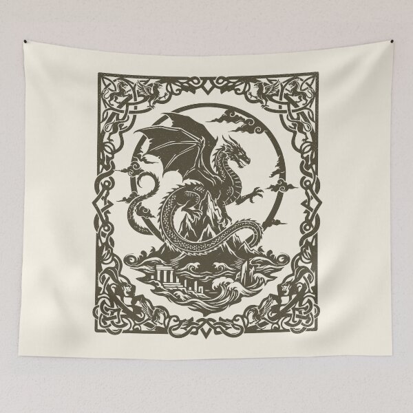 Item preview, Dragon Medieval Beast Vintage Castlecore Folklore designed and sold by Y-Vibes.