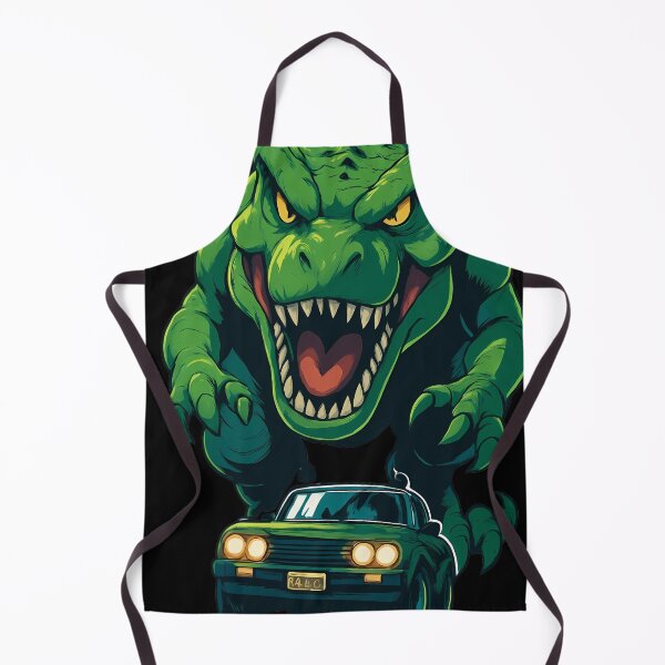 Item preview, Giant T-Rex Chasing Retro Car - Movie Poster Design B designed and sold by Ayiyi Shop.