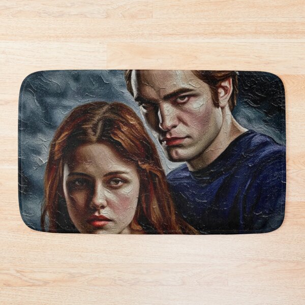 Item preview, Intense Couple Vampire Werewolf Art | Stormy Background Movie Poster Painting | Young Adult Fantasy designed and sold by Art's Diner.