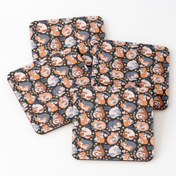 Item preview, Cozy Purr & Meow Cat Pattern designed and sold by PSYNOVA.