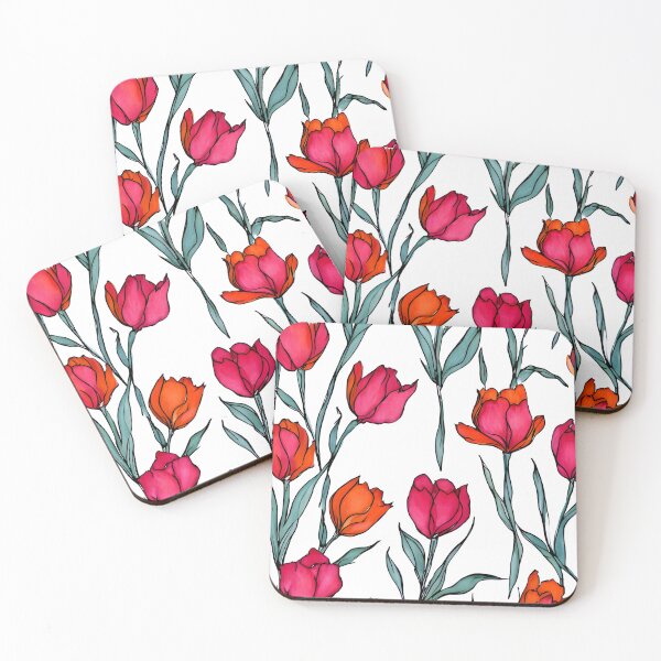 Item preview, Hand Drawn Tulip Floral Pattern | Bold Petals | Modern Botanical Style designed and sold by ClaraToneStudio.