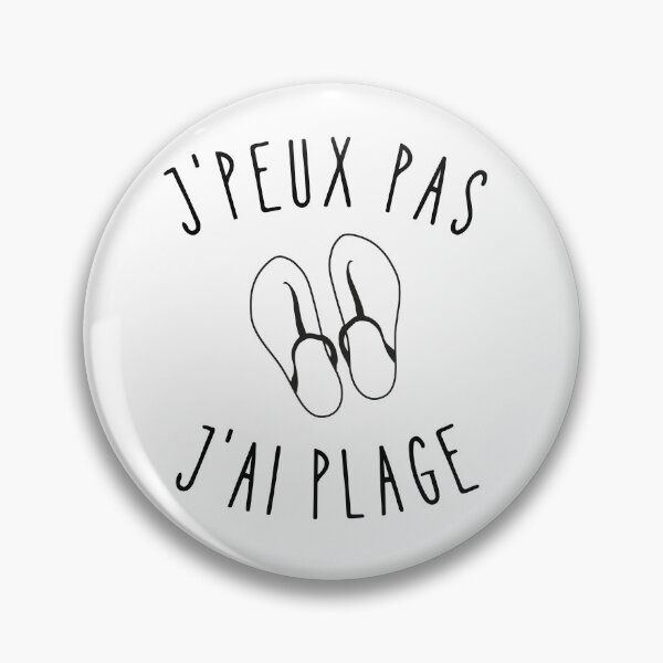 Item preview, J'peux pas j'ai plage - Tongs et Vacances d'Été - Humour Français designed and sold by store7azzouzi.