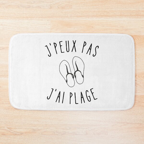 Item preview, J'peux pas j'ai plage - Tongs et Vacances d'Été - Humour Français designed and sold by store7azzouzi.