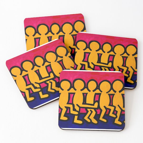 Item preview, Keith Haring style kickline art dancing designed and sold by melaniemeisner.