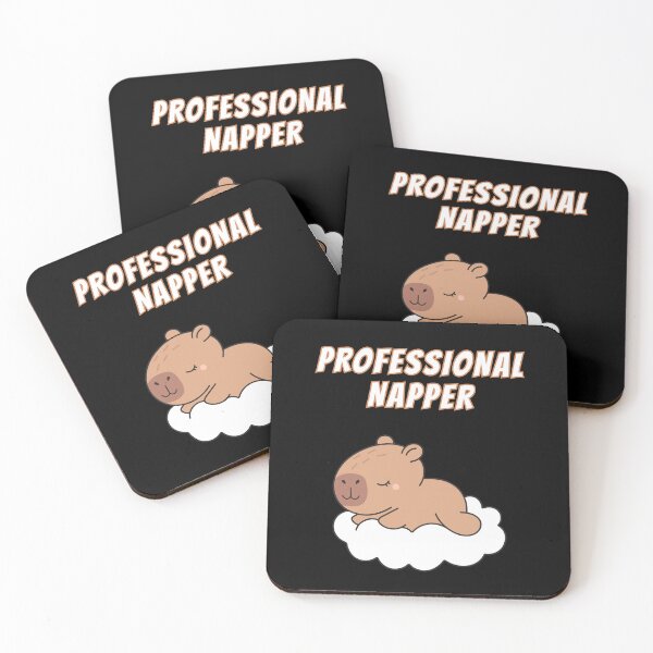 Item preview, Professional Napper Capybara Cute Funny Meme designed and sold by AnimalMemeHub.