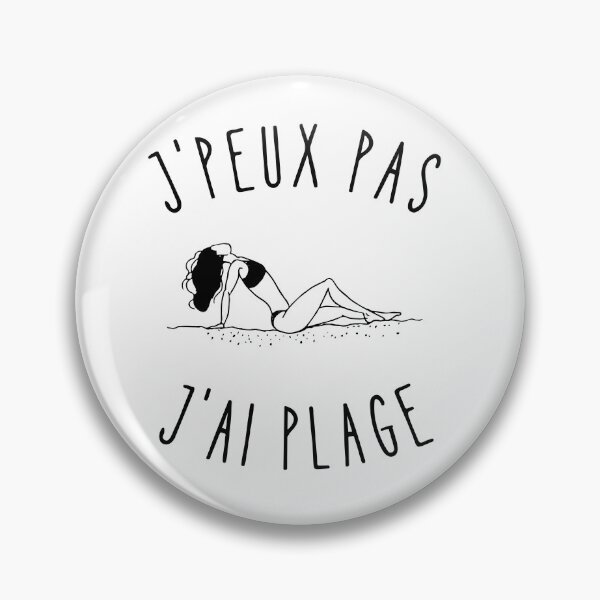 Item preview, J'peux pas j'ai plage - Tongs et Vacances d'Été - Humour Français designed and sold by store7azzouzi.