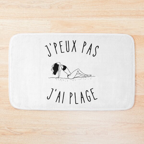 Item preview, J'peux pas j'ai plage - Tongs et Vacances d'Été - Humour Français designed and sold by store7azzouzi.