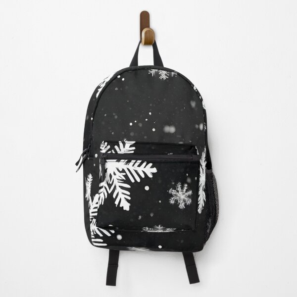 Item preview, snowflakes on a black background designed and sold by aledfychan.