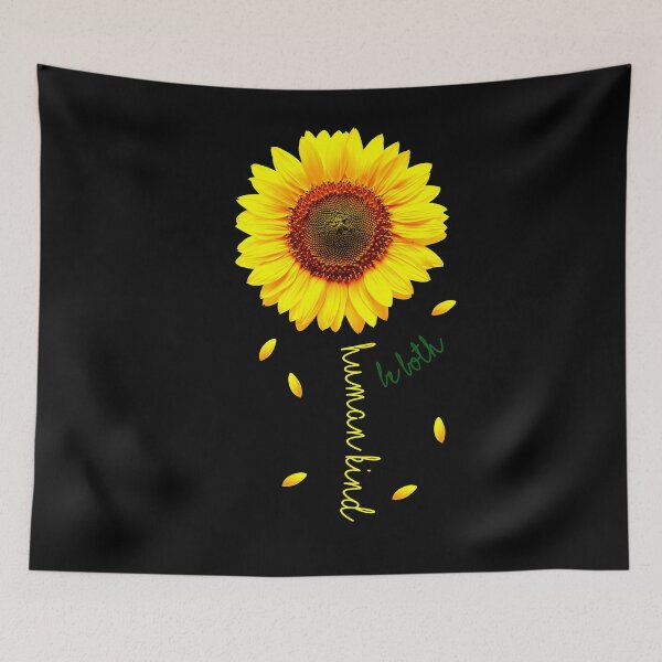 Item preview, Human Kind (be both) Sunflower- Kindness Inspiration Message designed and sold by FernaRoje.