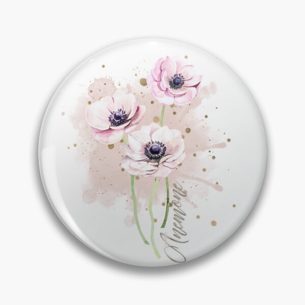 Item preview, Pink anemone flower designed and sold by Bildarten.