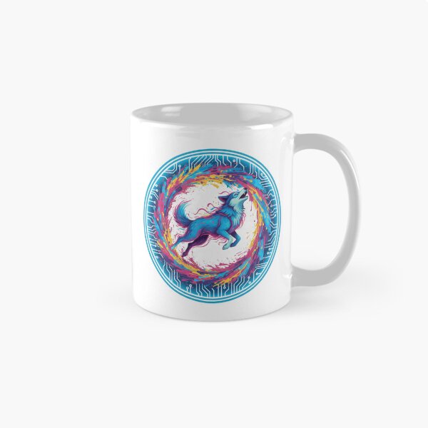 Item preview, Cyber Cosmic Wolf – Digital Instinct Edition designed and sold by Tily360.