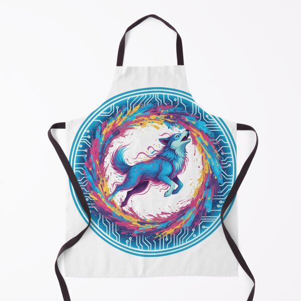 Item preview, Cyber Cosmic Wolf – Digital Instinct Edition designed and sold by Tily360.