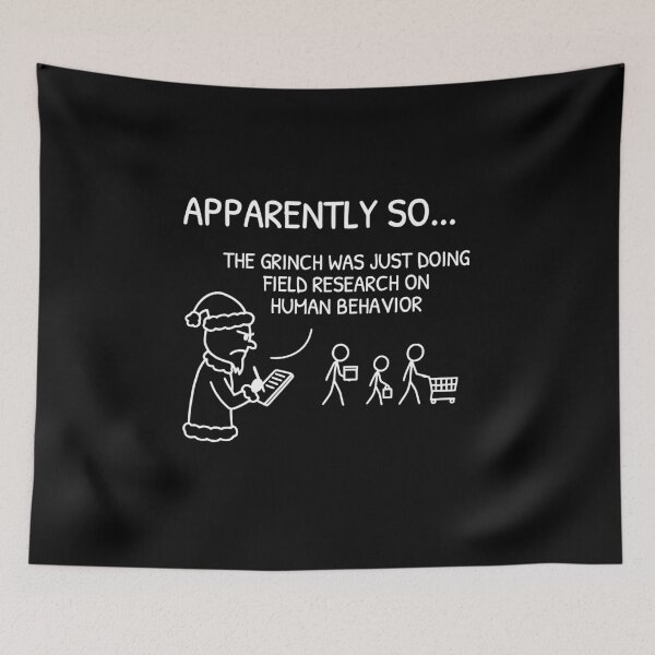 Item preview, XKCD Holiday Field Research Sarcasm Comic designed and sold by AnnSign.
