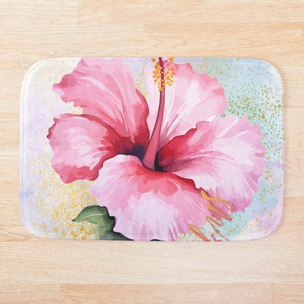 Aperçu de l'œuvre fleur d'hibiscus rose créée et vendue par Bildarten.