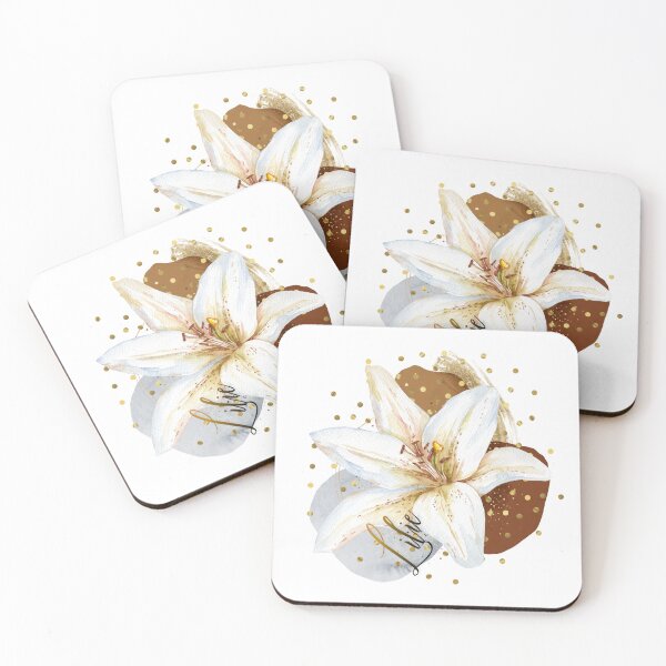 Item preview, White lily blossom designed and sold by Bildarten.