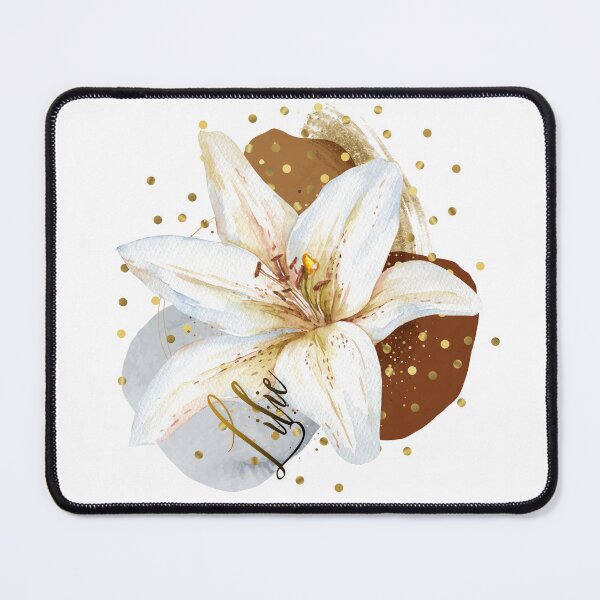 Item preview, White lily blossom designed and sold by Bildarten.