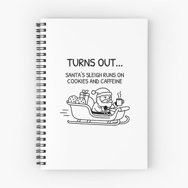Item preview, XKCD Santa Runs On Cookies And Caffeine designed and sold by AnnSign.