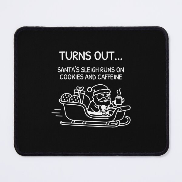 Item preview, XKCD Caffeinated Santa Holiday Humor Comic designed and sold by AnnSign.