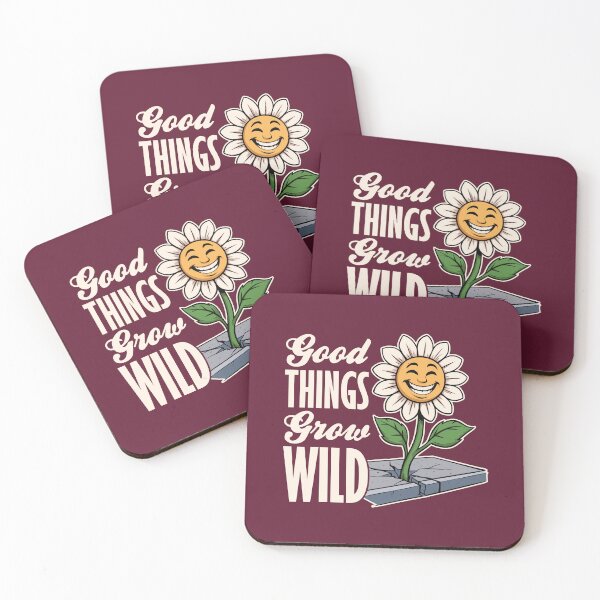Item preview, Good Things Grow Wild Cartoon Flower designed and sold by TheJollyDoodle.